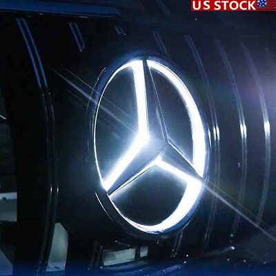 #ad Illuminated Car Led Front Badge Star Emblem Logo Light For Mercedes Benz C300