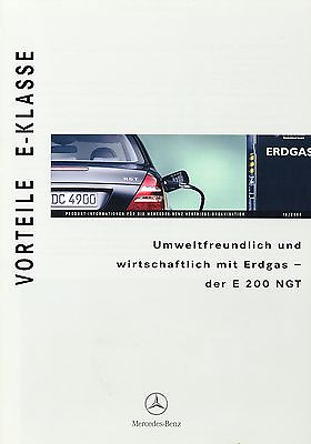 #ad Mercedes E 200 NGT Vorteile Prospekt 2004 10 04 D brochure prospectus Auto