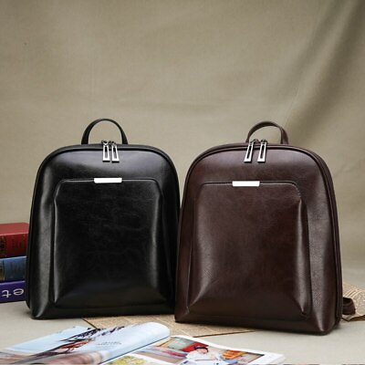 Women#x27;s Backpack Leather Laptop Rucksack Female Casual Large Capacity Popular $31.11