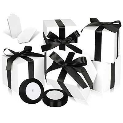 #ad White Gift Boxes 5x5x5 50 Pack Paper Gift Boxes with Lids for Gift Bridesmaid...