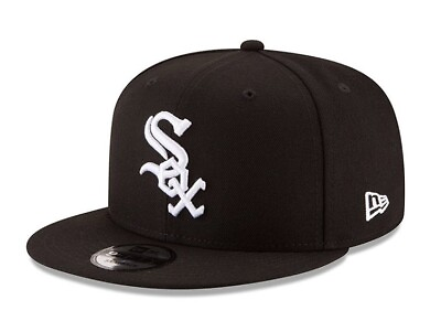 #ad NWT New Era CHICAGO WHITE SOX Black 9FIFTY Snapback Cap 950 MLB Adjustable Hat