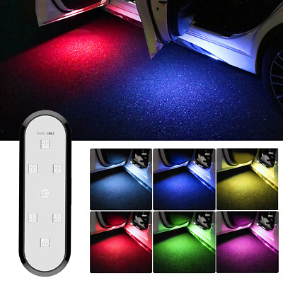 #ad Rechargeable 7 In1 Magnetic Wireless USB Flashing Led Light Car Side Door Parts