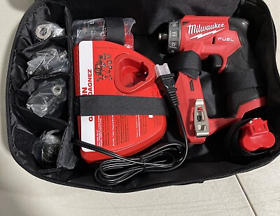 #ad Milwaukee M12 2505 22 Fuel Cordless Drill Set Open Box