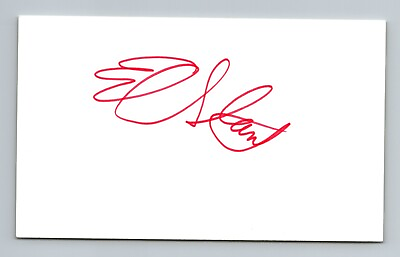 #ad EDDIE STANKY Autograph Signed 3x5 Index Card Authentic AUTO w JSA LOA