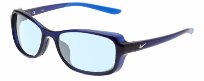 #ad NIKE Breeze CT8031 410 Womens Oval Designer Blue Light Glasses Navy Crystal 57mm