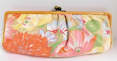 #ad Burberry Floral Canvas Leather East West Clutch Bag
