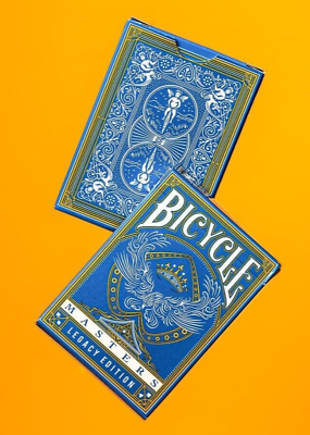 #ad Bicycle Ellusionist Legacy Edition Masters Blue Playing Cards Magic Poker