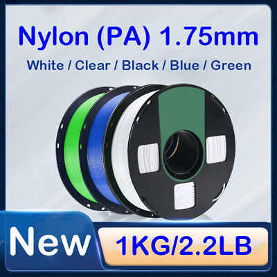 #ad 1KG 2.2LB 3D Printer Filament Nylon PA 1.75mm New