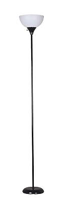 #ad 71quot; Floor Lamp Black Plastic Modern Styling for Young Adult Dorm or Adult