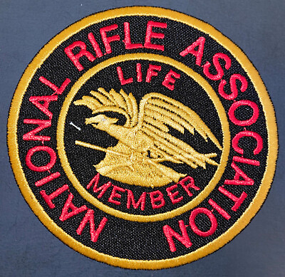 #ad National Rifle Association Life Member Patch Hook amp; Sew On Repro New A465