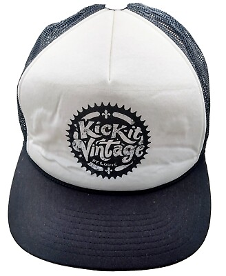 #ad Kick It Vintage St. Louis Black and White Snapback Trucker Hat Cap RN 139844