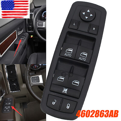 #ad FOR 09 12 RAM TRUCK DRIVER SIDE DOOR MASTER ELECTRIC POWER WINDOW CONTROL SWITCH