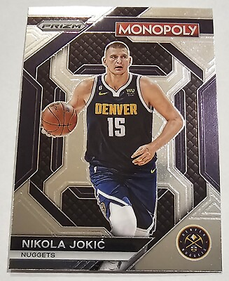 #ad Nikola Jokic 2023 24 Panini Prizm Monopoly Basketball Card #PS1 Denver Nuggets