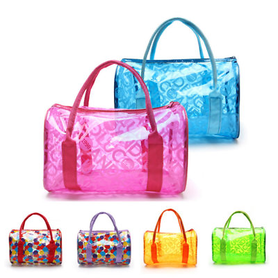 #ad New Women Transparent Handbag Shoulder Bag Clear Jelly Purse Clutch PVC Tote Bag