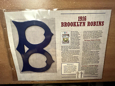 #ad 125 Years of Official Baseball Patches 1916 BROOKLYN ROBINS MLB Properties 1995