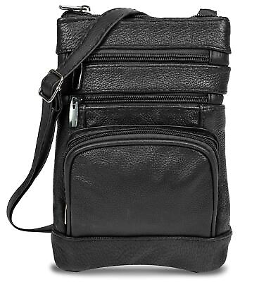 #ad Krediz leather crossbody bags for women Multi Pocket crossbody purse with Ad...