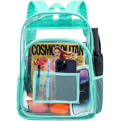 #ad Clear Backpack Heavy Duty Transparent Bookbag See Through Backpacks for Wom...