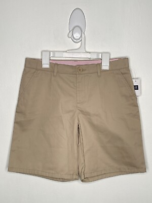 #ad Gap Khaki Shorts Girls Size 12 Plus Tan School Uniform Adjustable Waist Chino