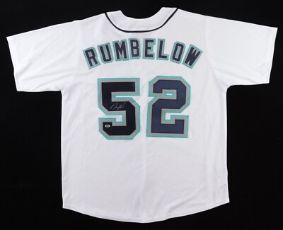#ad Nick Rumbelow Signed Seattle Mariners Home Custom on Field Style Jersey RSA