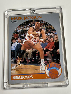 #ad MENENDEZ BROTHERS ROOKIE CARD MARK JACKSON 1990 91 Hoops Basketball Card #205