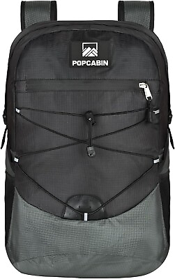 #ad Lightweight Packable Backpack Foldable Waterproof Bag 35L Storage Black