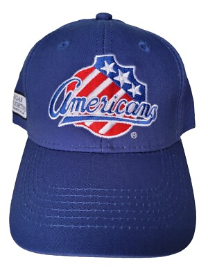 #ad Rochester Americans “Amerks” Hat AHL USA Hockey Cap Blue