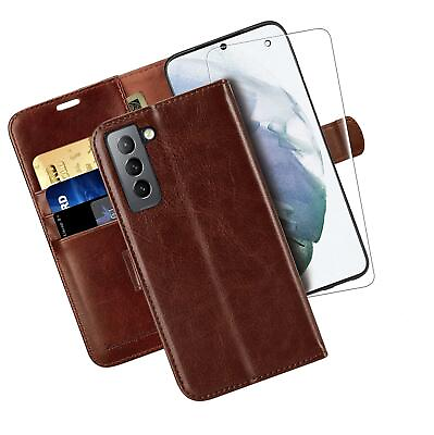 For Galaxy S21 5G Wallet Case6.2 inch Screen Protector Included RFID for $62.31