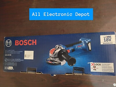 #ad New Bosch X LOCK 4.5 in 18V Sliding Switch Brushless Cordless Angle Grinder