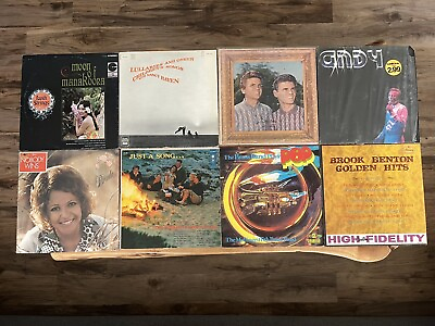 #ad Lot Of Eight Random Records. Condition Varies All Come Untested. Lot #21