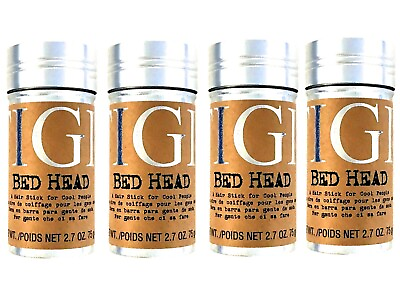 #ad Tigi Bed Head Hair Wax Stick 2.7 Oz Soft Hold Creates Texture Pack of 4 2024