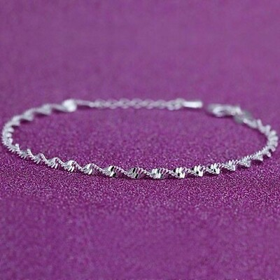 #ad Fashion Ankle Bracelet Women 925 Silver Anklet Foot Jewelry Chain Beach