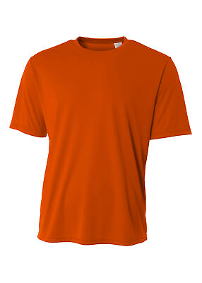 #ad A4 N3402 Mens Short Sleeve Lightweight Polyester Sprint Performance T Shirt