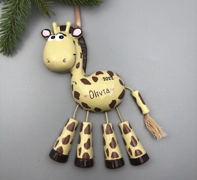 #ad Giraffe Personalized Christmas Tree Ornament Personalized