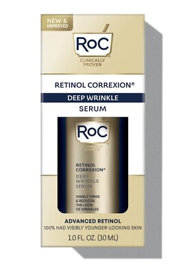 #ad RoC Retinol Correxion Deep Wrinkle Anti Aging Facial Serum 1 fl oz