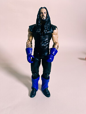 #ad 2011 THE UNDERTAKER WWE Wrestling Figure Flashback Legends Purple Black