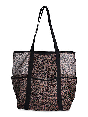 #ad Women#x27;s Mesh Beach Tote Shopping bag Shoulder Handbag 14.00 x 8.50 x 16 Inches