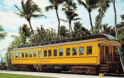 #ad The Rambler First Train to Key West Railroad History Flagler Vtg Postcard D5