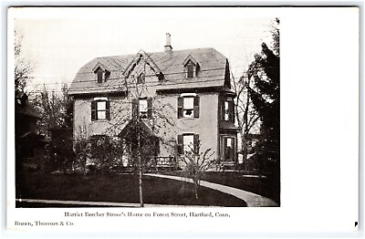 #ad HARRIET BEECHER STOWE HOME HARTFORD CONNECTICUT BROWN THOMPSON amp; CO POSTCARD
