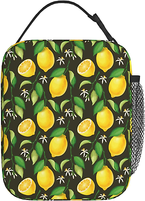 #ad Cute Lemon Portable Lunch Bag Insulated Lunch Box Reusable Totes for Women Men W
