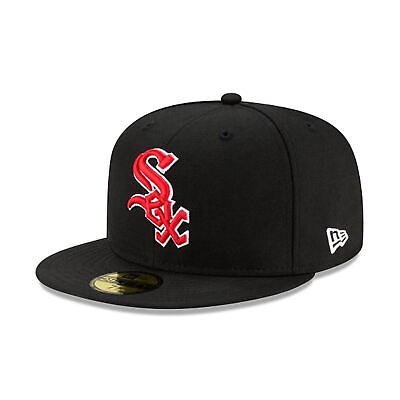 #ad 10023361 Mens New Era MLB Authentic 59Fifty 5950 Fitted Chicago White Sox