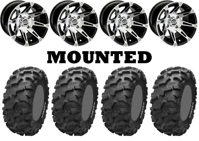 #ad Kit 4 ITP Blackwater Evolution Tires 28x9 14 28x10 14 on Moose 387X Machined CAN