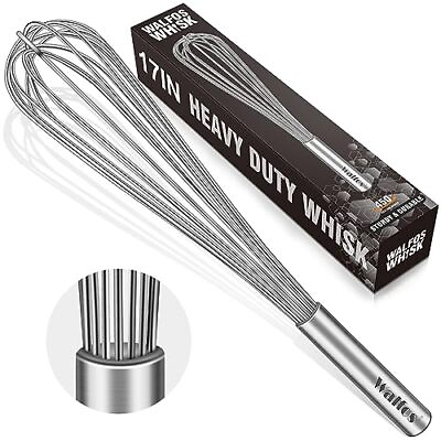 #ad Whisk17in Large Whisks Heavy Duty Stainless Steel Wire Whisk Ideal For Beatin...