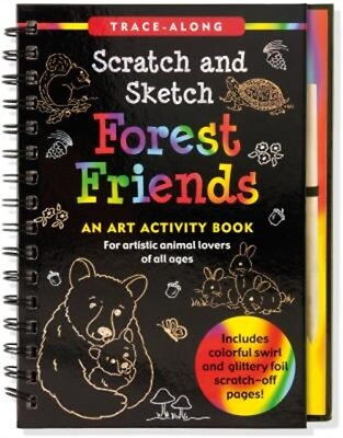 #ad Forest Friends Scratch amp; Sketch Trace Along Hardback or Cased Book