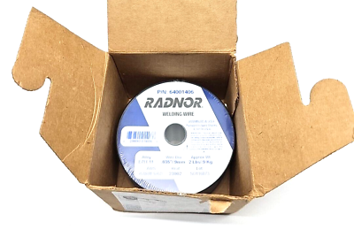 #ad Radnor 64001406 Welding Wire .035quot; .9mm E71T 11 Flux Core Carbon Steel Wire 2lbs