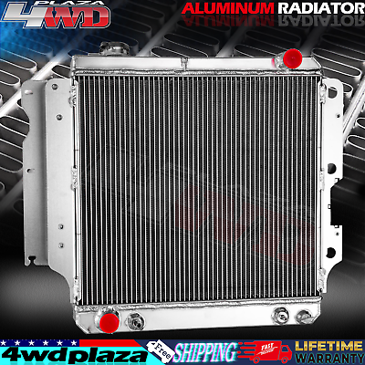 #ad Aluminum 4 Row Radiator For 87 06 Jeep Wrangler YJ TJ 2.4L L4 2.5L 4.0L 4.2L L6