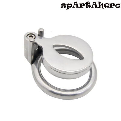 #ad Super Small Flat Bird Chastity Cage Stainless Steel Male Devices Belt Men Ring