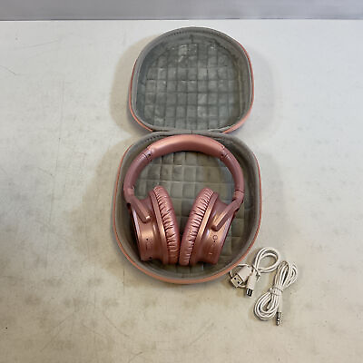 #ad ZIHNIC PN 9 Rose Gold Over Ear Adjustable Wireless Bluetooth Headphones