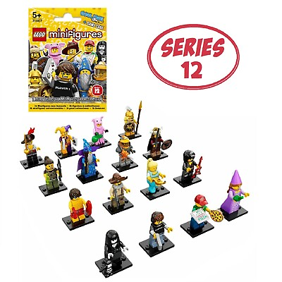 #ad LEGO SERIES 12 Collectible Minifigures 71007 Complete Set of 16 SEALED