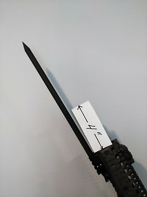 #ad 1 2quot;OD Steel Picatinny Rail RifleShotgunCrossbow Spike Bayonet Glass Breaker