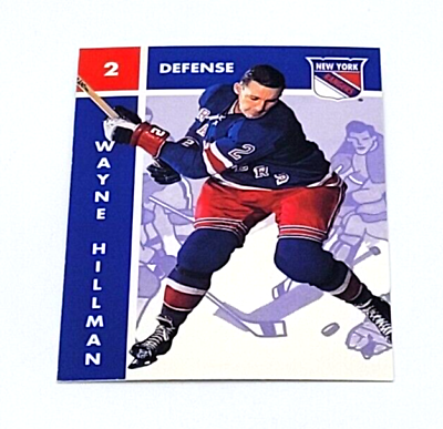 #ad 1995 96 Parkhurst Hockey 1966 67 Design Wayne Hillman New York Rangers #84